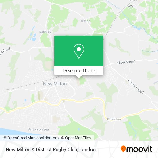 New Milton & District Rugby Club map