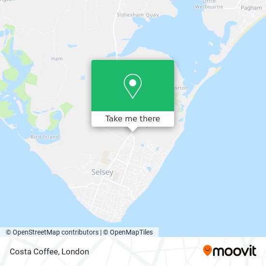 Costa Coffee map