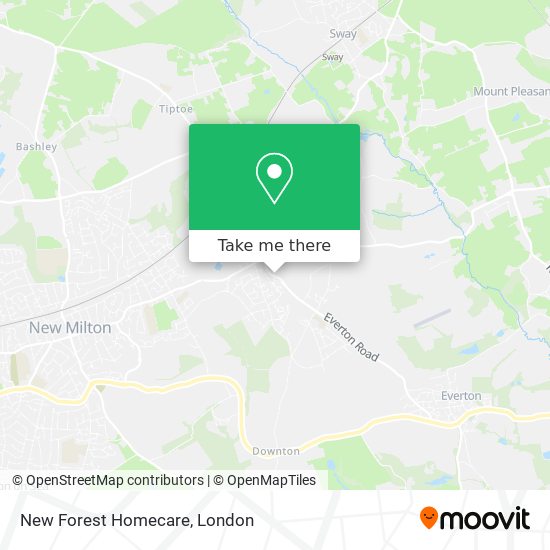 New Forest Homecare map
