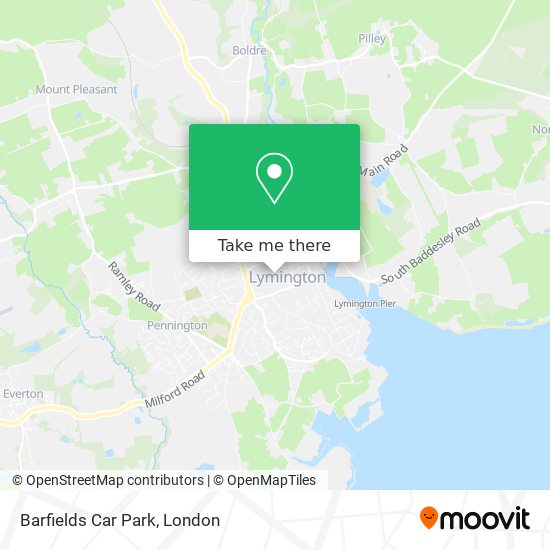 Barfields Car Park map