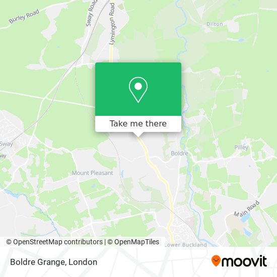 Boldre Grange map
