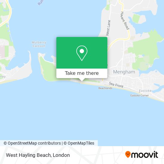 West Hayling Beach map