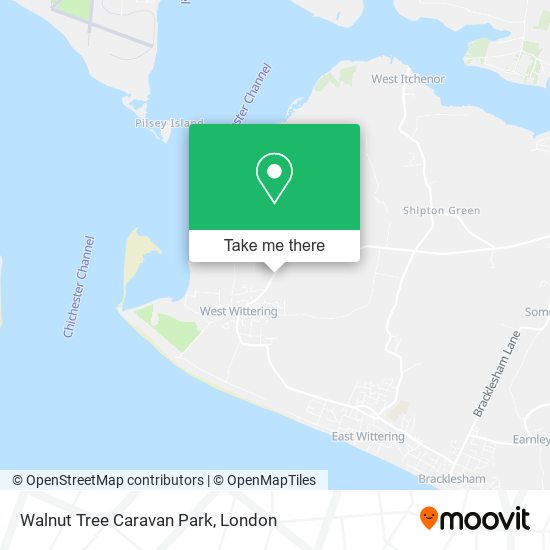 Walnut Tree Caravan Park map