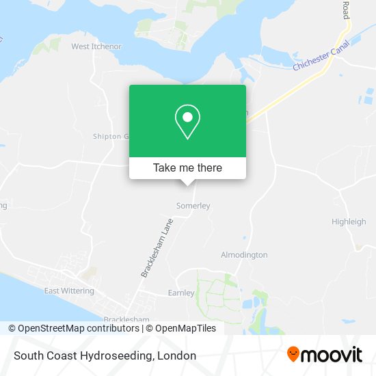 South Coast Hydroseeding map