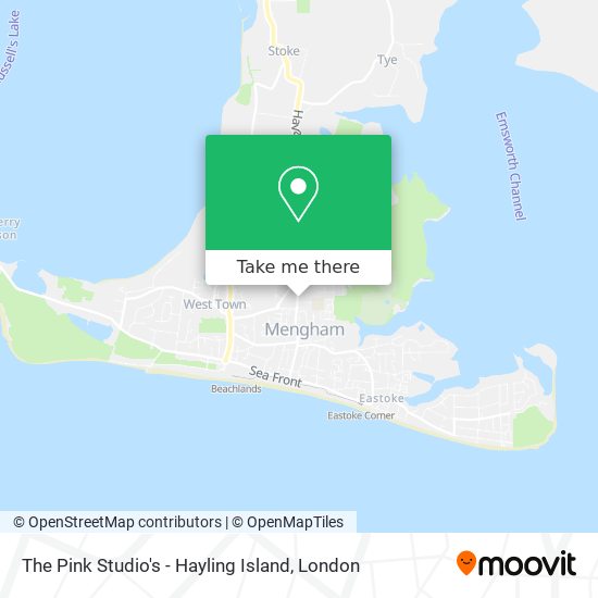 The Pink Studio's - Hayling Island map