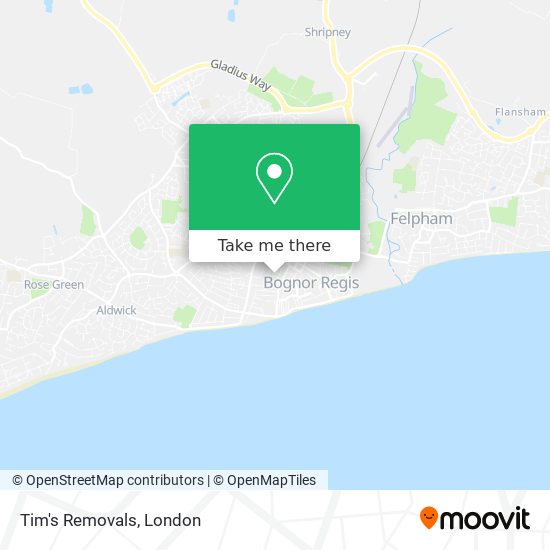 Tim's Removals map