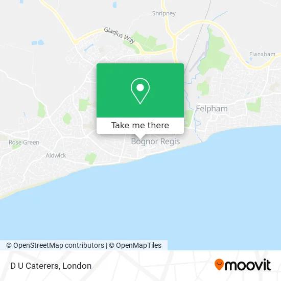 D U Caterers map