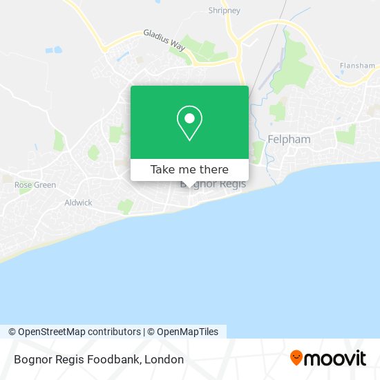 Bognor Regis Foodbank map