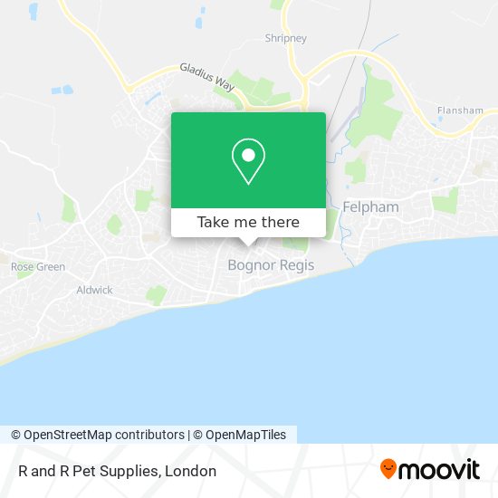 R and R Pet Supplies map