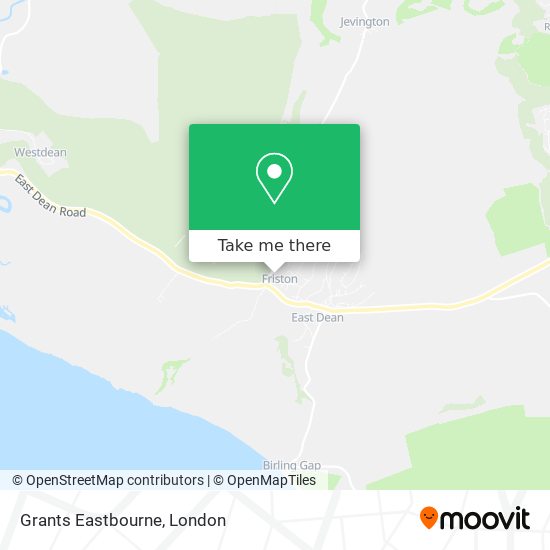 Grants Eastbourne map