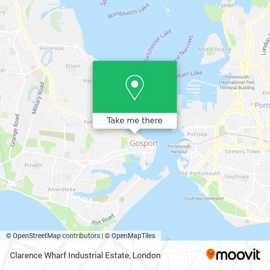 Clarence Wharf Industrial Estate map