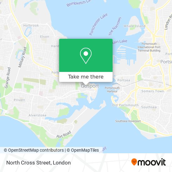 North Cross Street map