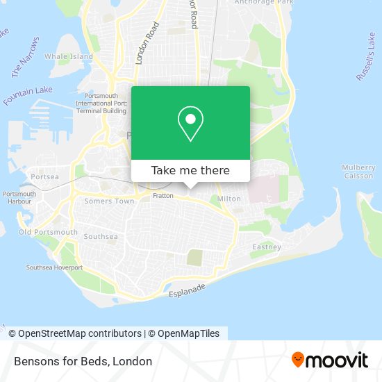 Bensons for Beds map