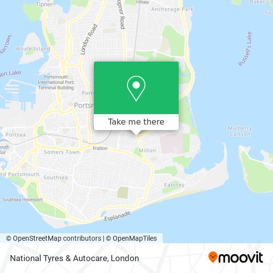 National Tyres & Autocare map