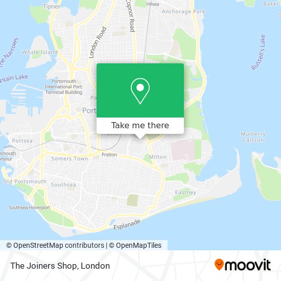 The Joiners Shop map