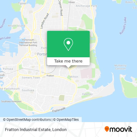 Fratton Industrial Estate map