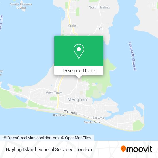 Hayling Island General Services map