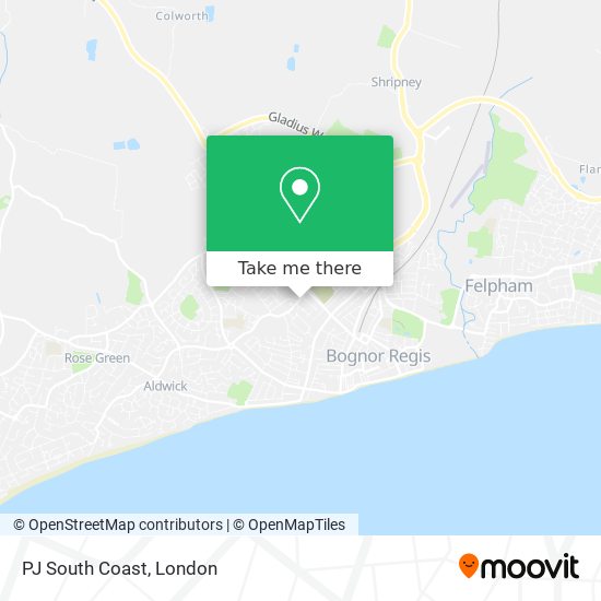 PJ South Coast map