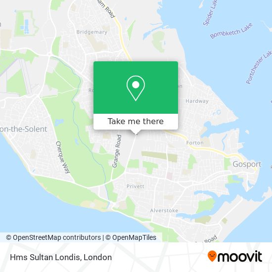 Hms Sultan Londis map