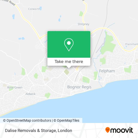 Dalise Removals & Storage map