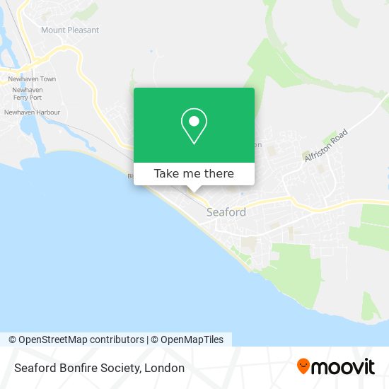 Seaford Bonfire Society map