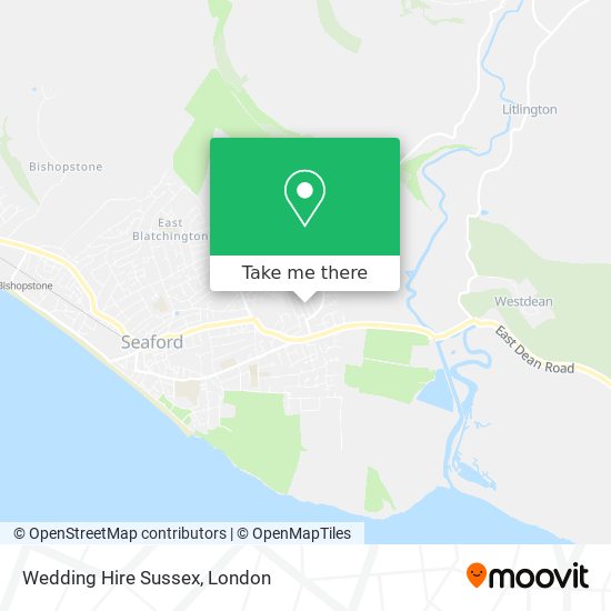 Wedding Hire Sussex map