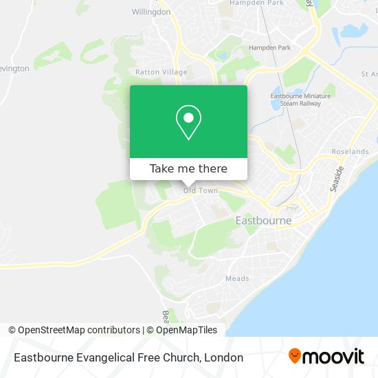 Eastbourne Evangelical Free Church map