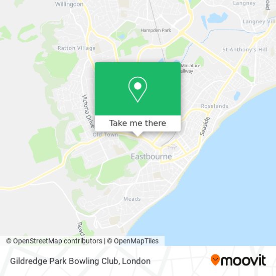Gildredge Park Bowling Club map