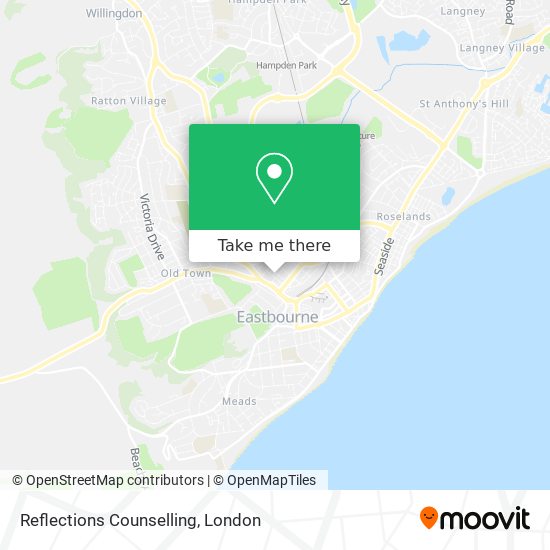 Reflections Counselling map