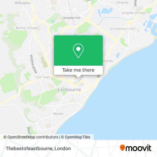 Thebestofeastbourne map