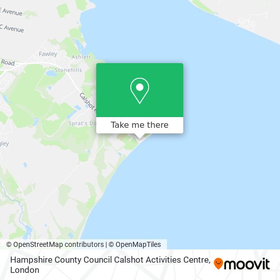 Hampshire County Council Calshot Activities Centre map