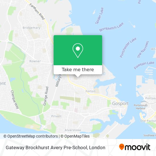 Gateway Brockhurst Avery Pre-School map