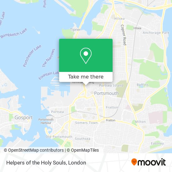 Helpers of the Holy Souls map