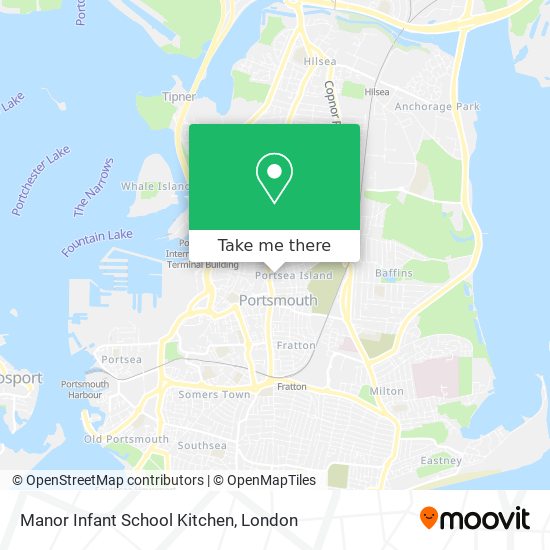 Manor Infant School Kitchen map