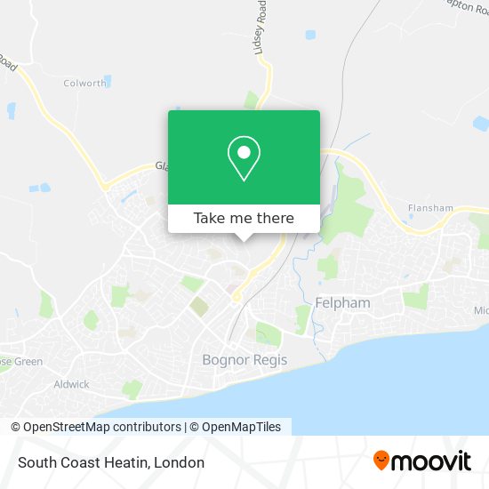 South Coast Heatin map