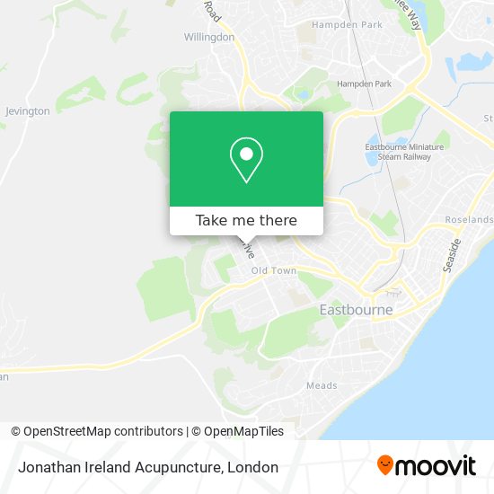 Jonathan Ireland Acupuncture map