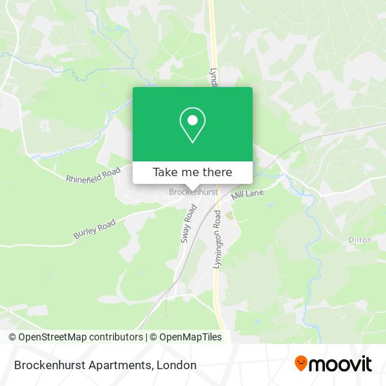 Brockenhurst Apartments map