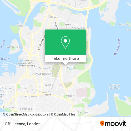 Off Licence map
