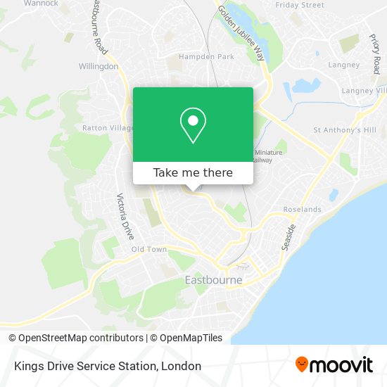 Kings Drive Service Station map