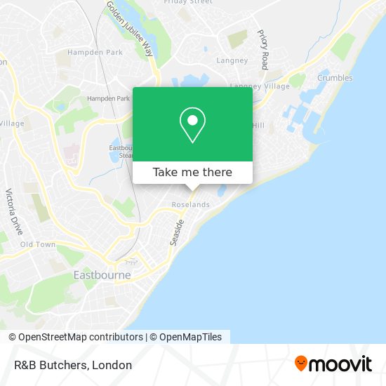 R&B Butchers map