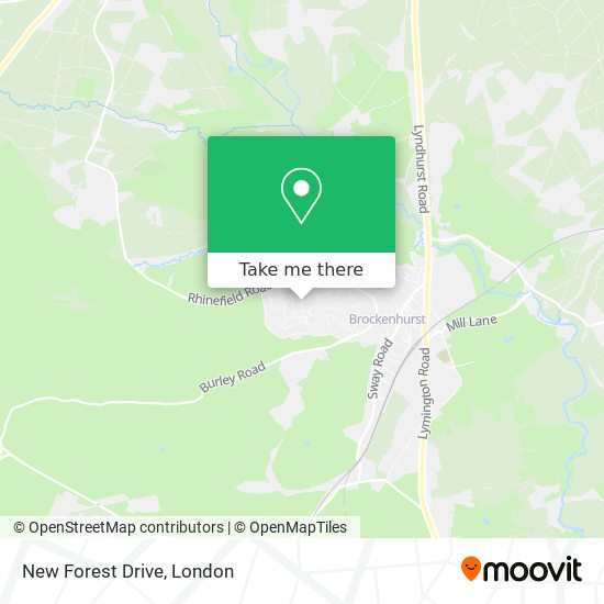 New Forest Drive map