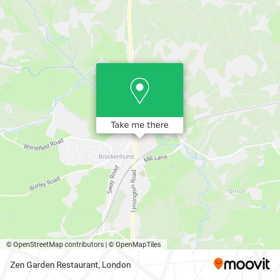 Zen Garden Restaurant map