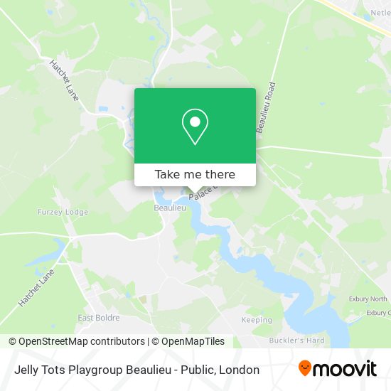 Jelly Tots Playgroup Beaulieu - Public map