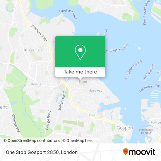 One Stop Gosport 2850 map