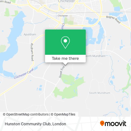 Hunston Community Club map
