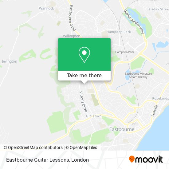 Eastbourne Guitar Lessons map