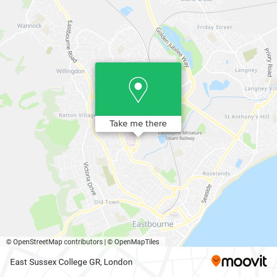 East Sussex College GR map