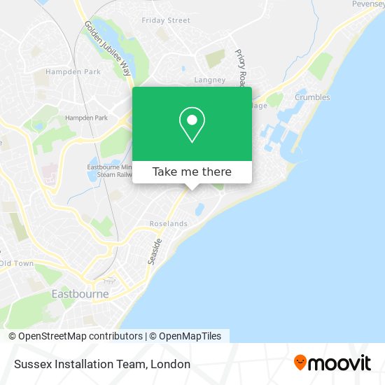 Sussex Installation Team map