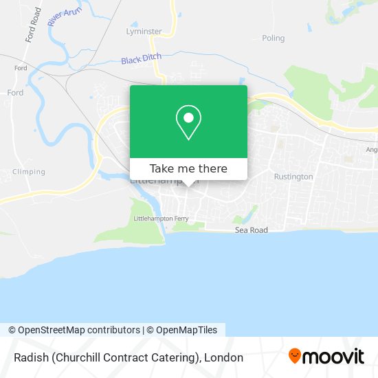 Radish (Churchill Contract Catering) map