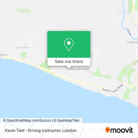 Kevin Tant - Driving Instructor map